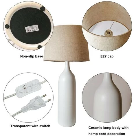 BARCELONA LED Lampe En Céramique "Betty" E27 3 BARCELONA LED Lampe En Céramique "Betty" E27 – Image 3