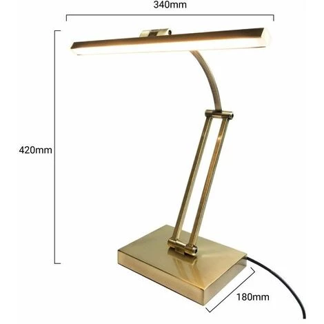 BARCELONA LED Lampe De Bureau Dimmable 6W "Versalles" | Blanc Chaud - Blanc Chaud 5 BARCELONA LED Lampe De Bureau Dimmable 6W "Versalles" | Blanc Chaud - Blanc Chaud – Image 5