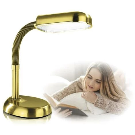 Lampe De Table à Lumière Du Jour LED Laiton/ Or Easymaxx 4 Lampe De Table à Lumière Du Jour LED Laiton/ Or Easymaxx – Image 4