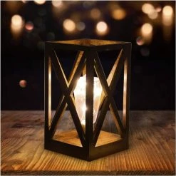 Kueatily Lampe De Chevet à 20 LED - à Piles - Avec Cadre En Plastique Moderne - Style Rétro - Pour L'extérieur Ou Comme Lampe De Table