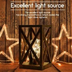 Kueatily Lampe De Chevet à 20 LED - à Piles - Avec Cadre En Plastique Moderne - Style Rétro - Pour L'extérieur Ou Comme Lampe De Table -Lampe Soldes Boutique 29902744 3