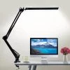 MALLOMNE Lampe De Bureau LED Avec Pince Lampe D'architecte 3 Couleurs Avec Bras Pivotant Table De Bureau