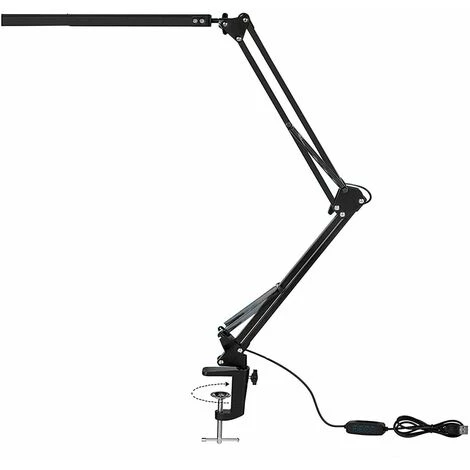 MALLOMNE Lampe De Bureau LED Avec Pince Lampe D'architecte 3 Couleurs Avec Bras Pivotant Table De Bureau 2 MALLOMNE Lampe De Bureau LED Avec Pince Lampe D'architecte 3 Couleurs Avec Bras Pivotant Table De Bureau – Image 2