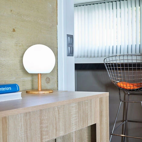 LUMISKY Lampe De Table Sans Fil Pied En Bambou Extensible LED Blanc Chaud/blanc LUNY H28cm 5 LUMISKY Lampe De Table Sans Fil Pied En Bambou Extensible LED Blanc Chaud/blanc LUNY H28cm – Image 5