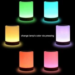 Betterlife Lampe De Chevet LED, Lampe De Table D'atmosphère Dimmable Tactile Pour Salon Chambre -Lampe Soldes Boutique 30105260 3