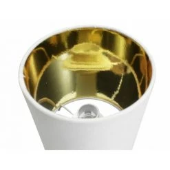 MEUBLETMOI Lot De 2 Petites Lampes De Chevet Blanc Et Doré - SIMPLY 3729 - Blanc -Lampe Soldes Boutique 30337483 3