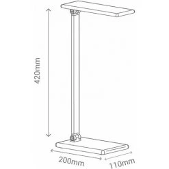 SULION Lampe De Bureau LED 8W Réglable En Température Et Intensité De Couleur Or -Lampe Soldes Boutique 30378007 5