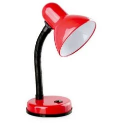 GEFOM Lampe De Bureau Flexible Rouge 12,5 Cm Rouge - Rouge