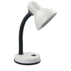GEFOM Lampe De Bureau Flexible Blanche 12,5 Cm Blanche - Blanche