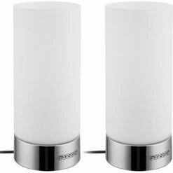 MONZANA 2 Lampes De Table Tactiles Lampe à Poser Lampe De Table Lampe De Chevet Tactile 3 Modes D'éclairage 2er Set Golau (de)