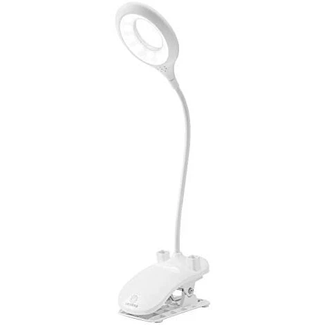 BRIDAY Lampe Clip LED, Lampe De Bureau à Pince Avec Porte-stylo, Lampes De Chevet Et Lampes De Table, Lampe Pour Enfants Eye-Care Avec 3 Couleurs Réglables Pour Lecture, Travail (blanc) 1 BRIDAY Lampe Clip LED, Lampe De Bureau à Pince Avec Porte-stylo, Lampes De Chevet Et Lampes De Table, Lampe Pour Enfants Eye-Care Avec 3 Couleurs Réglables Pour Lecture, Travail (blanc)