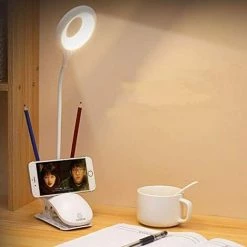 BRIDAY Lampe Clip LED, Lampe De Bureau à Pince Avec Porte-stylo, Lampes De Chevet Et Lampes De Table, Lampe Pour Enfants Eye-Care Avec 3 Couleurs Réglables Pour Lecture, Travail (blanc) 8 BRIDAY Lampe Clip LED, Lampe De Bureau à Pince Avec Porte-stylo, Lampes De Chevet Et Lampes De Table, Lampe Pour Enfants Eye-Care Avec 3 Couleurs Réglables Pour Lecture, Travail (blanc) -Lampe Soldes Boutique 31054953 4