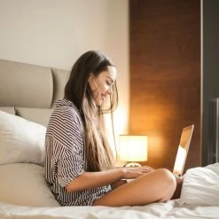 Relaxdays Lampe Chevet Tactile, Réglable, Moderne 3 Niveaux, E14 Veilleuse, Câble 28x18 Cm, Cuivrée 8 Relaxdays Lampe Chevet Tactile, Réglable, Moderne 3 Niveaux, E14 Veilleuse, Câble 28x18 Cm, Cuivrée -Lampe Soldes Boutique 31798171 4