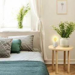 B.K.Licht I Lampe De Table Avec Socle En Béton I 9x9x13 Cm I Douille E27 I Interrupteur à Câble I Gris I Sans Ampoule -Lampe Soldes Boutique 31902978 4