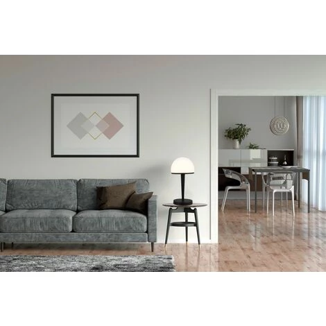 B.K.LICHT Lampe De Table Avec Abat-jour En Verre, Graduable Par Variateur Tactile Intégré Sur 3 Niveaux, Pour Ampoule E14 (non Fournie), Lampe De Chevet, Verre Opale 3 B.K.LICHT Lampe De Table Avec Abat-jour En Verre, Graduable Par Variateur Tactile Intégré Sur 3 Niveaux, Pour Ampoule E14 (non Fournie), Lampe De Chevet, Verre Opale – Image 3