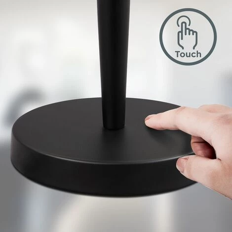 B.K.LICHT Lampe De Table Avec Abat-jour En Verre, Graduable Par Variateur Tactile Intégré Sur 3 Niveaux, Pour Ampoule E14 (non Fournie), Lampe De Chevet, Verre Opale 4 B.K.LICHT Lampe De Table Avec Abat-jour En Verre, Graduable Par Variateur Tactile Intégré Sur 3 Niveaux, Pour Ampoule E14 (non Fournie), Lampe De Chevet, Verre Opale – Image 4