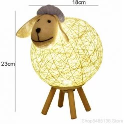 GOECO Veilleuse LED, Mouton Lampe De Chevet En Rotin, Veilleuse Enfant Projecteur, Lampe Nuit LED Pour Chambre, Chambre Bébé, Salon, Cadeau, 110cm USB/Interrupteur Poussoir 9 GOECO Veilleuse LED, Mouton Lampe De Chevet En Rotin, Veilleuse Enfant Projecteur, Lampe Nuit LED Pour Chambre, Chambre Bébé, Salon, Cadeau, 110cm USB/Interrupteur Poussoir -Lampe Soldes Boutique 32644389 5