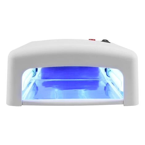 YONGQING Elite France 818UV Lampe UV Ongles Manucure Blanc Pro Timer Nail Machin 25*22.5*11cm - Blanc 2 YONGQING Elite France 818UV Lampe UV Ongles Manucure Blanc Pro Timer Nail Machin 25*22.5*11cm - Blanc – Image 2