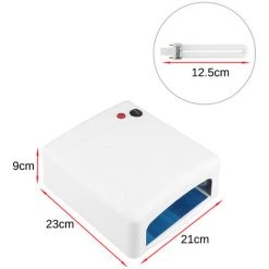 YONGQING Elite France 818UV Lampe UV Ongles Manucure Blanc Pro Timer Nail Machin 25*22.5*11cm - Blanc 7 YONGQING Elite France 818UV Lampe UV Ongles Manucure Blanc Pro Timer Nail Machin 25*22.5*11cm - Blanc -Lampe Soldes Boutique 33025233 3