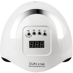 ASUPERMALL 180W 57Pcs Lampe Perle Lampe A Ongles Uv + Led Double Source De Lumiere Quatre Vitesses Synchronisation Bricolage Induction Automatique, Eu