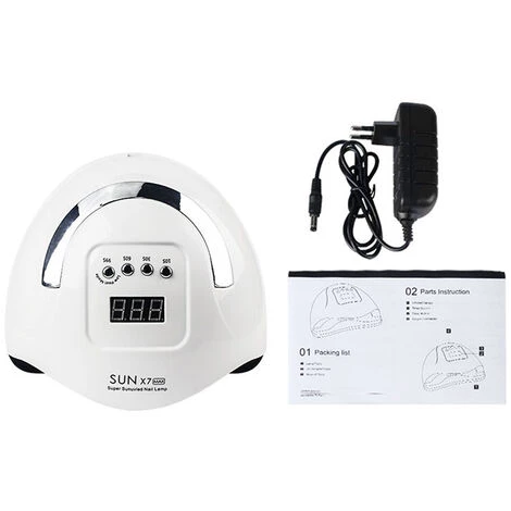 ASUPERMALL 180W 57Pcs Lampe Perle Lampe A Ongles Uv + Led Double Source De Lumiere Quatre Vitesses Synchronisation Bricolage Induction Automatique, Eu 4 ASUPERMALL 180W 57Pcs Lampe Perle Lampe A Ongles Uv + Led Double Source De Lumiere Quatre Vitesses Synchronisation Bricolage Induction Automatique, Eu – Image 4