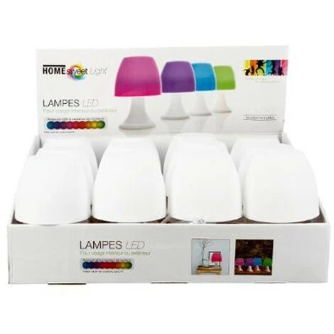 HOMESWEETLIGHT Lampe à Poser LED "Ginal" 19cm Multicolore 3 HOMESWEETLIGHT Lampe à Poser LED "Ginal" 19cm Multicolore – Image 3