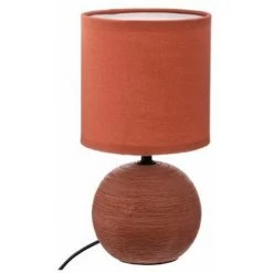ATMOSPHERA, CRATEUR D'INTRIEUR Lampe à Poser Céramique "Boule" 25cm Terracotta