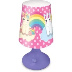 KIDSLICENCING Lampe De Chevet -licorne Rose - 9 Cm X 18 Cm - Rose