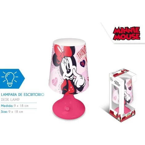 KIDSLICENCING Lampe De Chevet - Disney Minnie - Rose - 18 Cm - Rose 2 KIDSLICENCING Lampe De Chevet - Disney Minnie - Rose - 18 Cm - Rose – Image 2