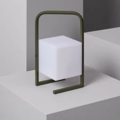 LEDKIA Lampe à Poser LED Portative Extérieure 2.5W Tiber Avec Batterie Rechargeable USB Kaki - Kaki