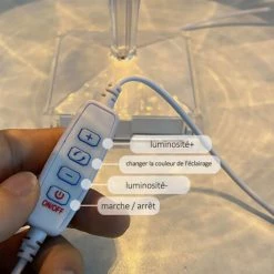 ASUPERMALL Usb Lampe De Table En Diamant Acrylique 3 Couleurs D'Éclairage Avec Luminosité Réglable Cristal De Chevet Veilleuse Décorative Chambre Lampe De Chevet, Pas De Batterie, Ne Peut Pas Stocker L'Électricité - Pas De Batterie, Ne Peut Pas Stocker L'Électricité -Lampe Soldes Boutique 34186348 3