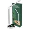 MONZANA Lampe De Bureau Avec Chargeur Sans Fil Port USB Réglable 5 Niveaux