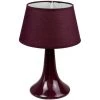 COREP Lampe A Poser Ceramique Luminaire Violet Aubergine Chevet LED Salon Chambre
