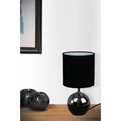 COREP Lampe A Poser Ceramique Luminaire Noir Chevet LED Deco Chambre Salon -Lampe Soldes Boutique 34951436 3
