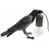 BARCELONA LED Lampe Oiseau "Corb" | Bird Series | Noir - Noir