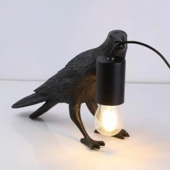 BARCELONA LED Lampe Oiseau "Corb" | Bird Series | Noir - Noir 8 BARCELONA LED Lampe Oiseau "Corb" | Bird Series | Noir - Noir -Lampe Soldes Boutique 35035230 4