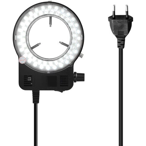 ASUPERMALL Lumiere Ronde Led Pour Lampe De Microscope Pour Microscope Reglable De La Luminosite Du Microscope, Noir 1 ASUPERMALL Lumiere Ronde Led Pour Lampe De Microscope Pour Microscope Reglable De La Luminosite Du Microscope, Noir