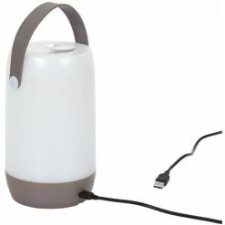 THE HOME DECO FACTORY Lampe Tactile Nomade - Diam. 10,50 X 19 - Taupe -Lampe Soldes Boutique 35649197 4