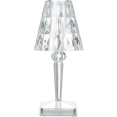 HAPPYSHOPPING Lampe De Table En Cristal De Diamant à Température Tricolore Atmosphère De Chambre Veilleuse Température De Couleur Et Luminosité Réglables, Modèle Usb 2 HAPPYSHOPPING Lampe De Table En Cristal De Diamant à Température Tricolore Atmosphère De Chambre Veilleuse Température De Couleur Et Luminosité Réglables, Modèle Usb – Image 2