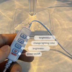 HAPPYSHOPPING Lampe De Table En Cristal De Diamant à Température Tricolore Atmosphère De Chambre Veilleuse Température De Couleur Et Luminosité Réglables, Modèle Usb 7 HAPPYSHOPPING Lampe De Table En Cristal De Diamant à Température Tricolore Atmosphère De Chambre Veilleuse Température De Couleur Et Luminosité Réglables, Modèle Usb -Lampe Soldes Boutique 36149885 3