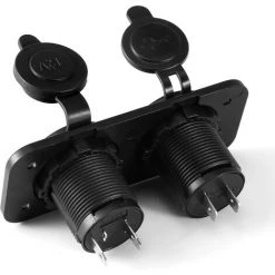 ABCRITAL Adaptateur Chargeur Allume Cigare Avec Prise Double Prise Usb Connexion Voiture, Camion, Moto 12V Noir 8 ABCRITAL Adaptateur Chargeur Allume Cigare Avec Prise Double Prise Usb Connexion Voiture, Camion, Moto 12V Noir -Lampe Soldes Boutique 36352553 4