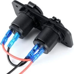ABCRITAL Adaptateur Chargeur Allume Cigare Avec Prise Double Prise Usb Connexion Voiture, Camion, Moto 12V Noir 9 ABCRITAL Adaptateur Chargeur Allume Cigare Avec Prise Double Prise Usb Connexion Voiture, Camion, Moto 12V Noir -Lampe Soldes Boutique 36352553 5