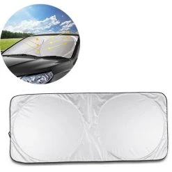 ABCRITAL Pare-Soleil De Voiture, Pare-Brise D'Été Pare-Brise De Voiture Pare-Soleil De Voiture Application Super Légère Et Fonction De Pliage Pour Enfants, Chiens Et Bébés 150 * 70 Cm -Lampe Soldes Boutique 36352668 3