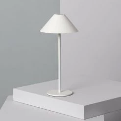 LEDKIA Lampe à Poser LED Portative Extérieure 3W Kivuli Avec Batterie Rechargeable USB Blanc - Blanc