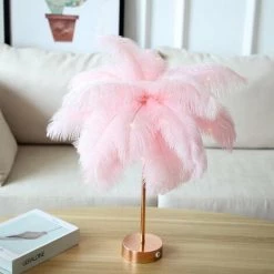 Goeco Télécommande Plume Lampe De Nuit USB / AA Batterie Puissance Créative Lumière Arbre Plume Mariage Maison Chambre -Lampe Soldes Boutique 36753993 4