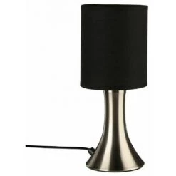ATMOSPHERA, CRATEUR D'INTRIEUR Lampe Tactile "Touch" Métal 28cm Noir & Argent