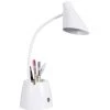 DONTODENT Lampe De Bureau, Lampe De Bureau Led Dimmable Avec 3 Modes D'éclairage, 2000mAh Rechargeable Lampe Bureau Enfant Avec Porte-stylo Et Support Téléphone, Protection Des Yeux Et Col De Cygne Flexible