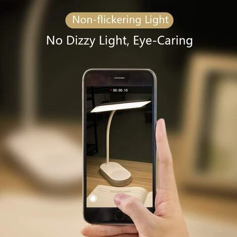 TRIOMPHE Lampe De Bureau Sans Fil Rechargeable USB 40 LED Piles 3000mah , Tactile Lumière 3 Couleurs Mode Dimmable, Fonction De Mémoire, Lampe Table Lecture Enfant Chambre Chevet Salon 3 TRIOMPHE Lampe De Bureau Sans Fil Rechargeable USB 40 LED Piles 3000mah , Tactile Lumière 3 Couleurs Mode Dimmable, Fonction De Mémoire, Lampe Table Lecture Enfant Chambre Chevet Salon – Image 3