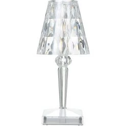 ASUPERMALL Lampe De Table En Cristal De Diamant, Lampe De Chevet Veilleuse Atmosphere Chambre, Temperature/Luminosite Reglable, Pas De Batterie, Chargement Usb - Pas De Batterie, Type Usb