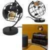 LAMPE A POSER METAL NOIR GLOBE